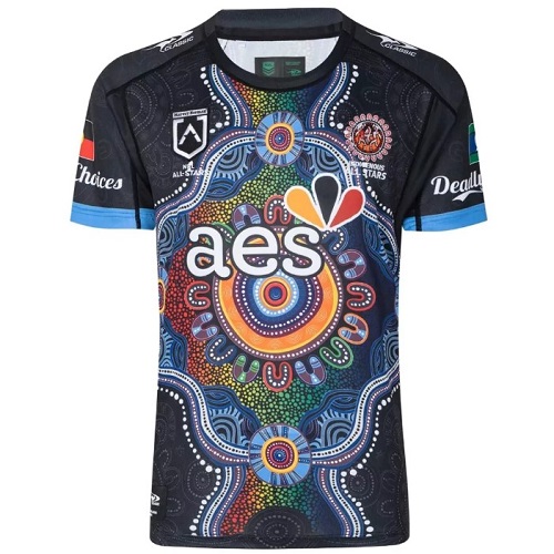 Indigenous All Stars Mens Jersey - Black