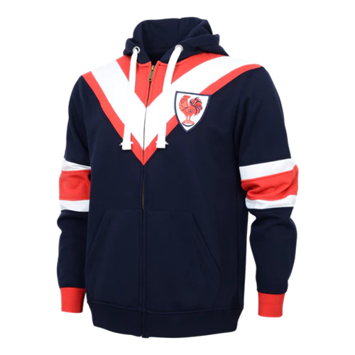 Sydney Roosters Mens Retro Zip Hoodie