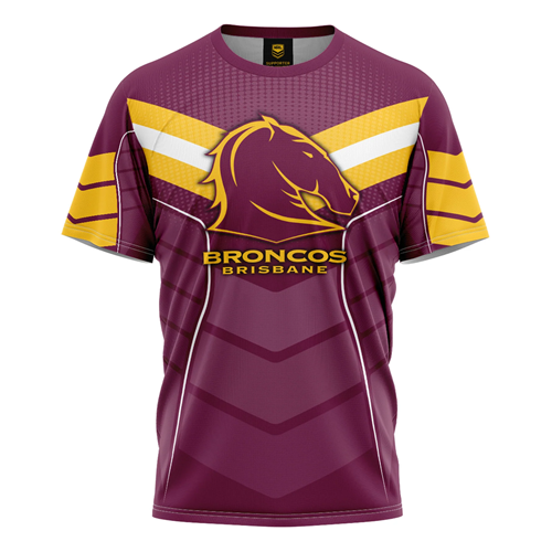Brisbane Broncos Kids Tee - Chevron