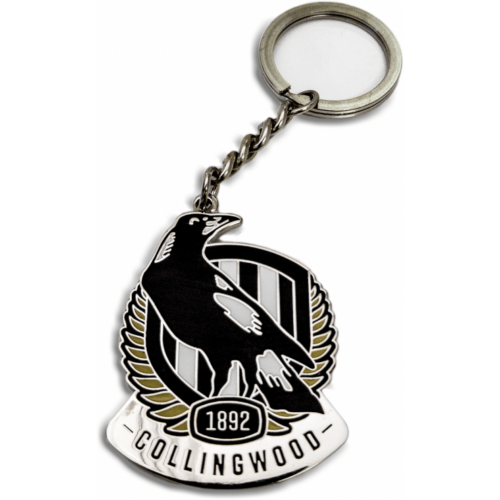 Collingwood Magpies Keyring - Metal Logo