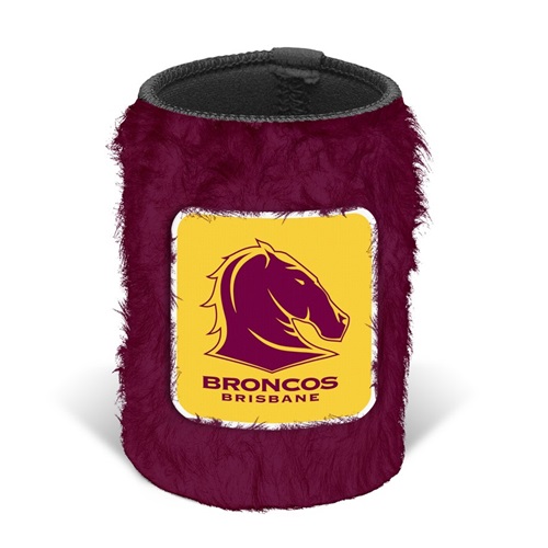 Brisbane Broncos Stubby Cooler - Fluffy