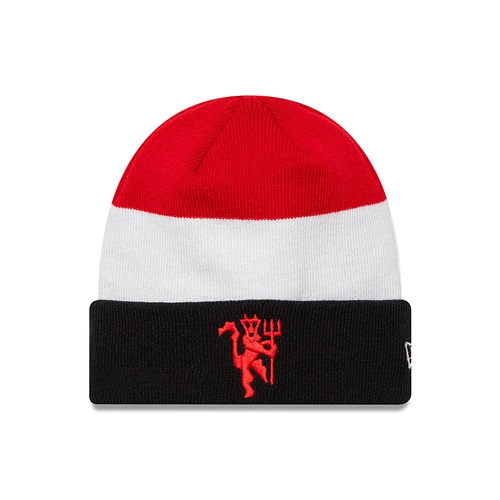 Manchester United FC Flag Black Cuff Knit Beanie