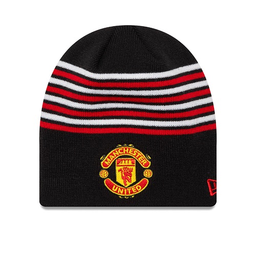 Manchester United FC Stripe Black Beanie