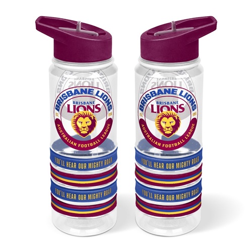 Brisbane Lions Water Bottle - Tritan & Bands