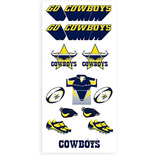 North Queensland Cowboys Tattoo Sheet