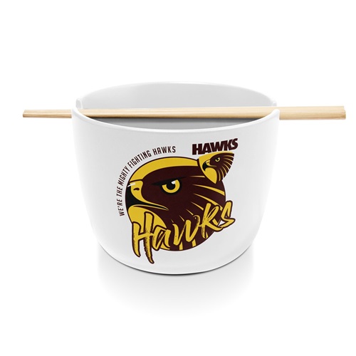 Hawthorn Hawks Noodle Bowl With Chopsticks