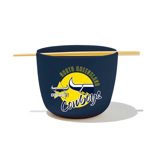 North Queensland Cowboys Noodle Bowl With Chopsticks