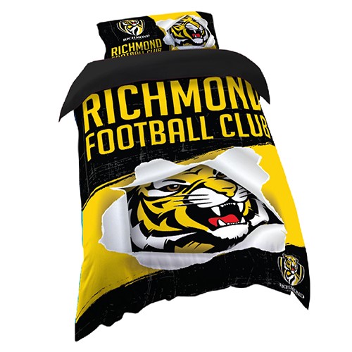 Richmond Tigers Quilt Cover Set - Single