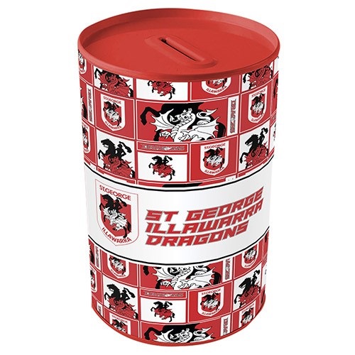 St George Dragons Money Tin Box