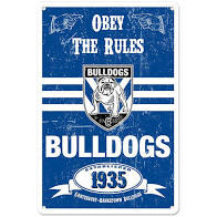 Canterbury Bulldogs Retro Metal Sign