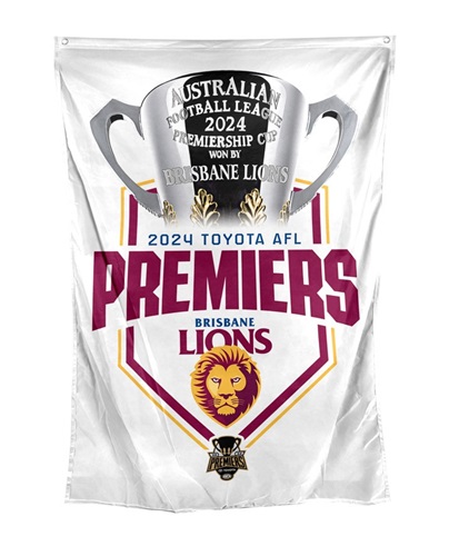 Brisbane Lions Wall Flag - 2024 Premiers