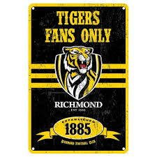 Richmond Tigers Retro Metal Sign
