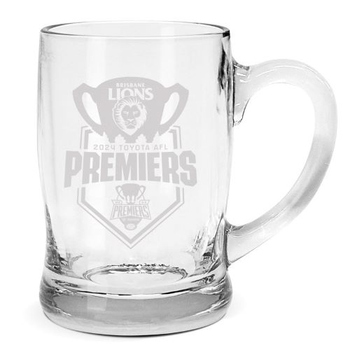 Brisbane Lions Mini Glass Stein - 2024 Premiers