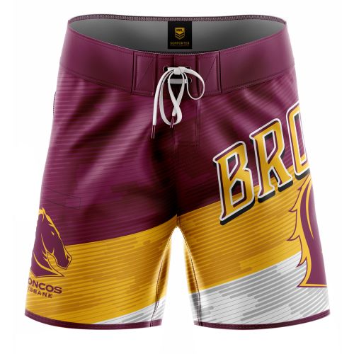 Brisbane Broncos Mens Board Shorts - Barrel