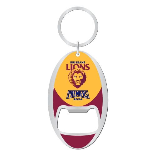 Brisbane Lions Keyring Bottle Opener - 2024 Premiers