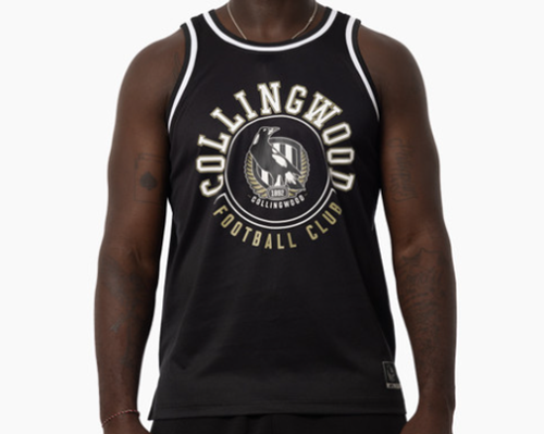 Collingwood Magpies Kids Mesh Basketball Singlet