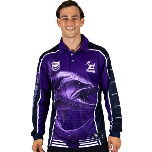 Melbourne Storm Mens Fishing Shirt - Barracuda
