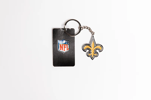 New Orleans Saints Keyring - Metal Logo