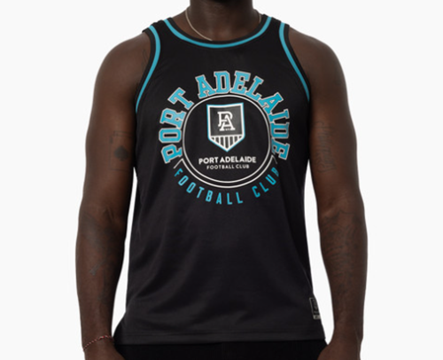 Port Adelaide Power Kids Mesh Basketball Singlet