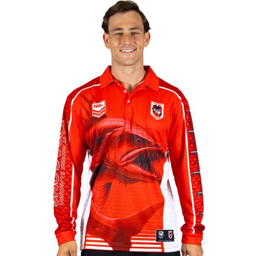 St George Dragons Kids Fishing Shirt - Barracuda
