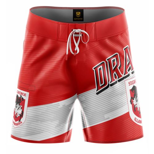 St George Dragons Kids Board Shorts - Barrel