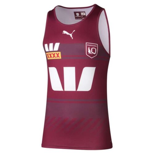 QLD Maroons 2025 Mens Training Singlet