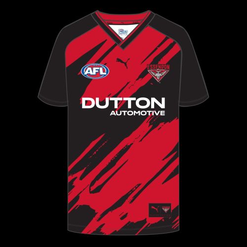 Essendon Bombers 2025 Kids Warm Up Tee