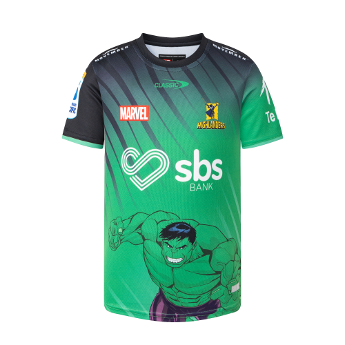 Highlanders 2025 Kids Hulk Warm Up Tee