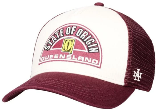 QLD Maroons 2025 Ivory/Maroon Retro Sinclair Cap
