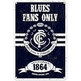 Carlton Blues Retro Metal Sign