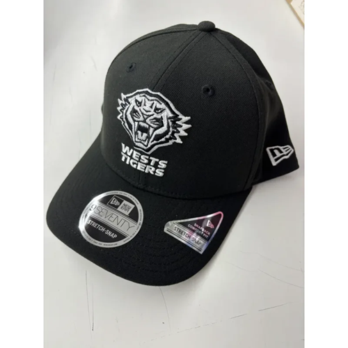 West Tigers 9Seventy Black White Snapback Cap