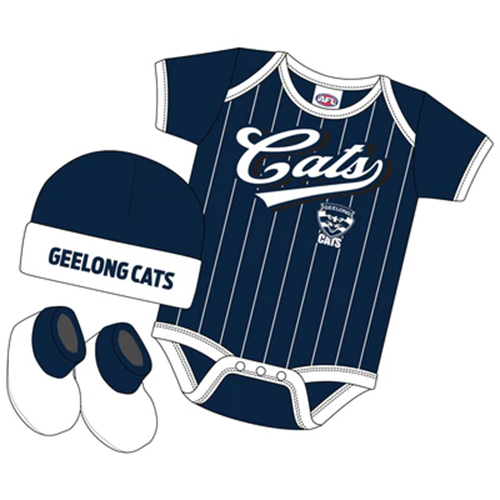 Geelong Cats 3PC Bodysuit Gift Pack - Lullaby